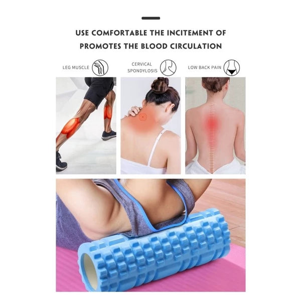 Rolo Massagem Foam Roller Liberação Miofascial Soltura Yoga