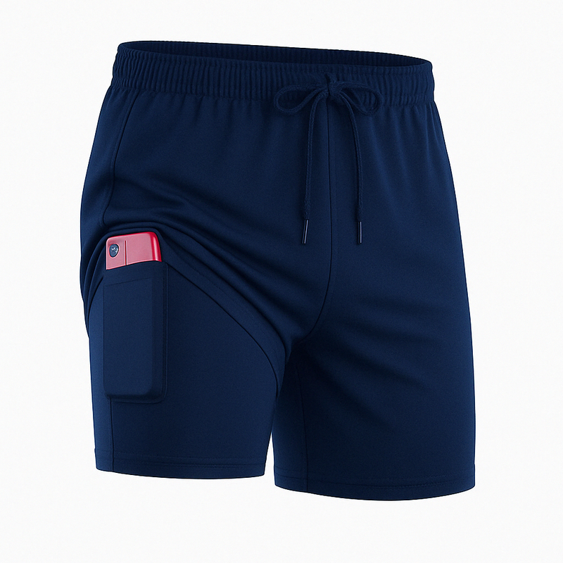 Kit 3 Short 2 em 1 Bermuda Academia Masculino