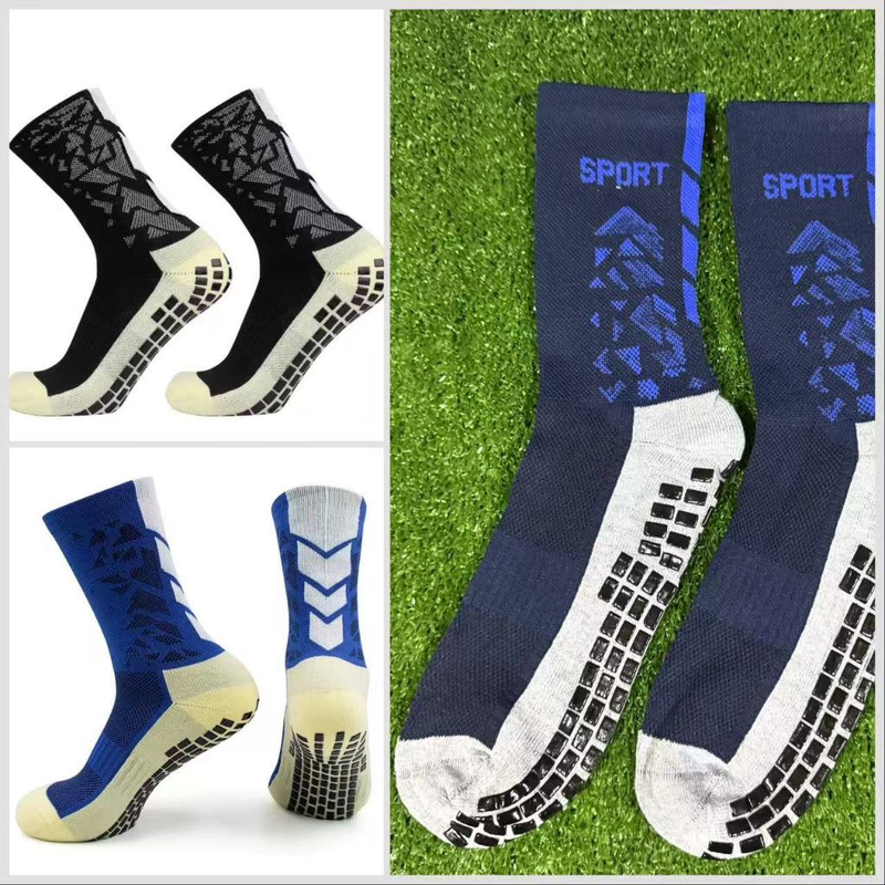 Kit Meia De Futebol Esportiva Detalhes De Seta Antiderrapante